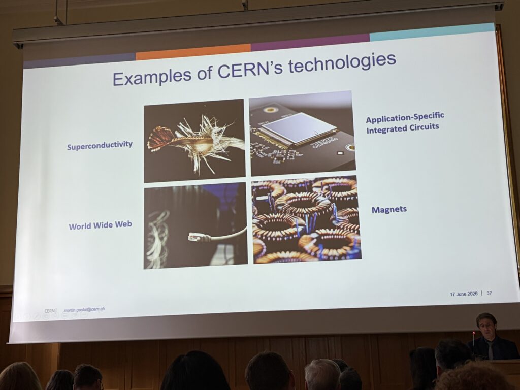 Examples of CERN technologies including superconductivity electronics and magnets presented at stakeholder event in Ireland