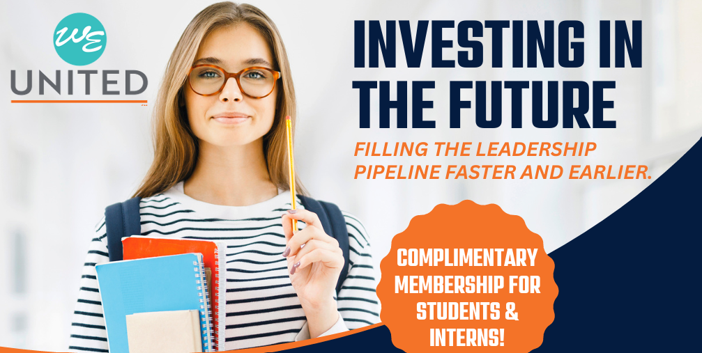 WE United Ireland complimentary membership programme for students and interns promoting leadership development, networking and career growth